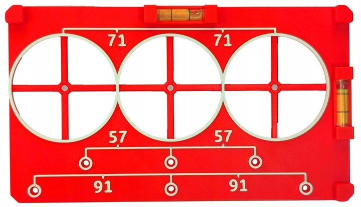 ZESTAW do Poziomowania stelaża podtynkowego i puszek prądowych z Libellą