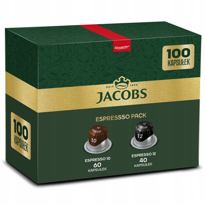 Kapsułki Jacobs Espressopack do Nespresso(r)*, 100 kapsułek espresso 10, 12