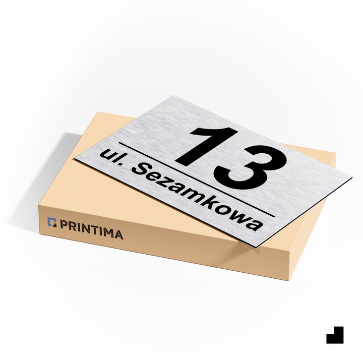 DUŻA NIERDZEWNA TABLICZKA ADRESOWA Z NUMEREM DOMU | numery na dom | 40x30cm