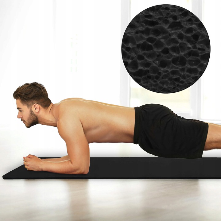 MATA DO JOGI GRUBA ANTYPOŚLIZGOWA DO ĆWICZEŃ PILATESU WYTRZYMAŁA YOGA 180cm