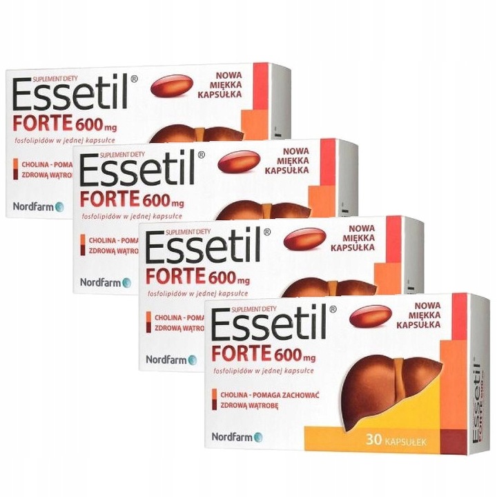 Nord Farm Essetil Forte 120 kapsułek Na Wątrobę