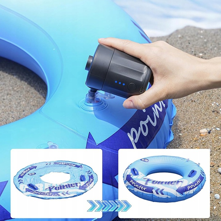 POMPKA AKUMULATOROWA Bezprzewodowa ELEKTRYCZNA do BASENU MATERACA KOMPRESOR