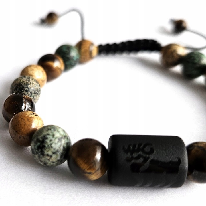 Bransoletka męska, znak zodiaku BARAN, REGULOWANA 17-24cm, Versatile