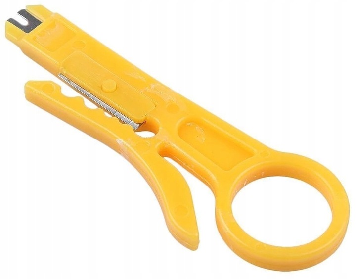 Zaciskarka Wtyków Skrętki Kabli RJ45 + Złącza 25x Wtyk RJ-45 do Zaciskania