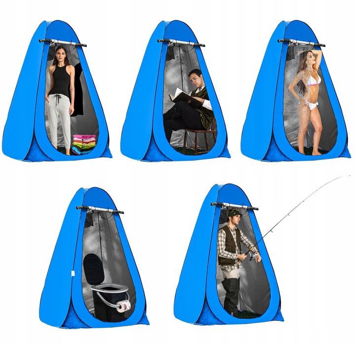 TOALETA TURYSTYCZNA PRYSZNIC WC NAMIOT ZESTAW XXL PRZENOŚNA KEMPING BIWAK