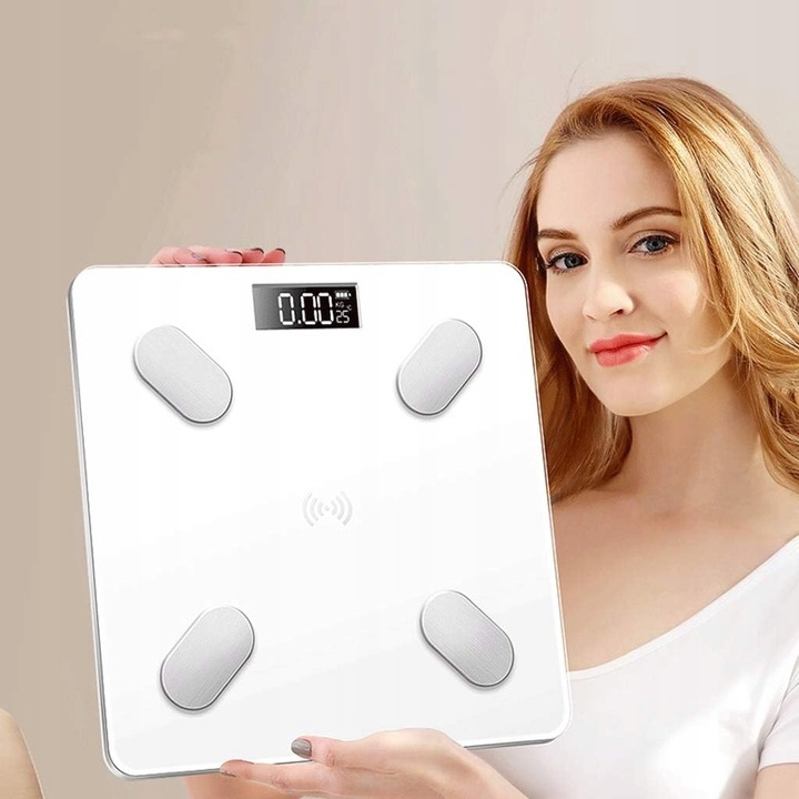Inteligentna Waga Łazienkowa Analityczna Precyzyjna Elektroniczna Cyfrowa