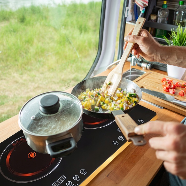 KUCHENKA PŁYTA GRZEWCZA PODWÓJNA DWUPALNIKOWA PRZENOŚNA 4000W ELEKTRYCZNA