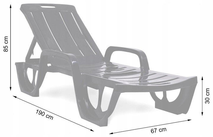 LEŻANKA basenowa profilowana FLORIDA biała SPA