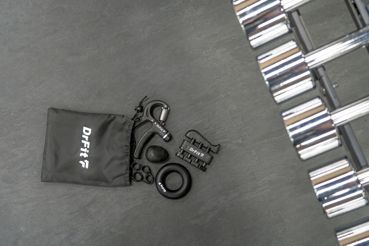 Ściskacz do Rąk Zestaw do Treningu Dłoni 5 Elementów Mocne Trwałe DrFit