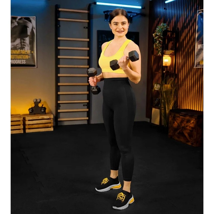 HANTLA HEX HANTEL ŻELIWNY DO ĆWICZEŃ GUMOWANY ŻELIWNY 10KG TREX SPORT