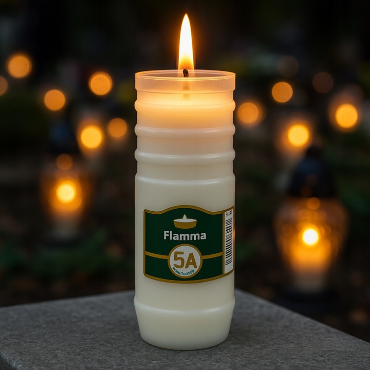 Wkłady do Zniczy Parafinowe Znicze Flamma 5dni Wkłady Czyste Wypalanie