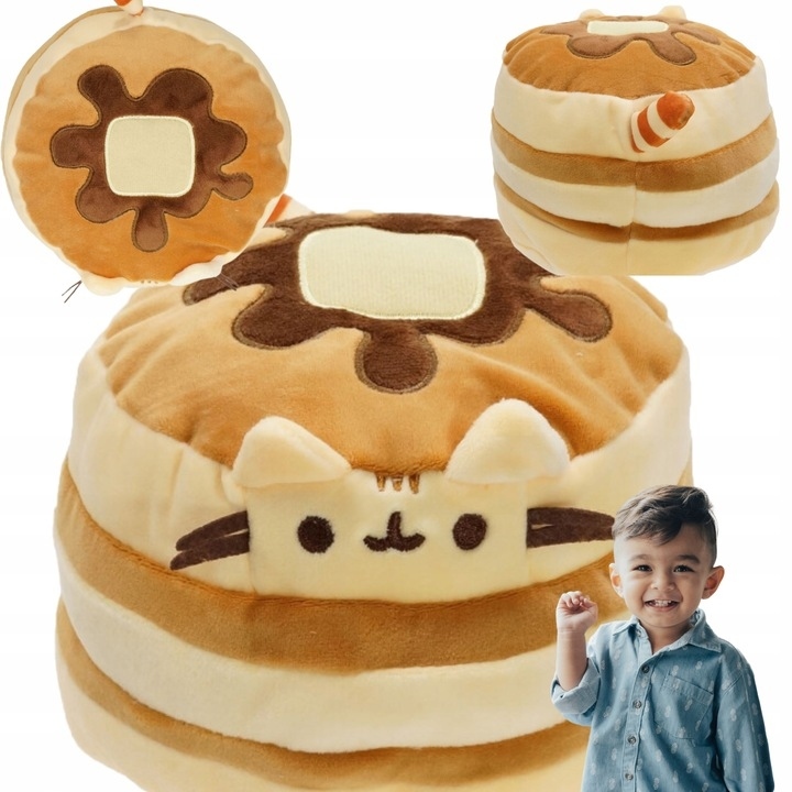 MASKOTKA KOT PLUSZOWY PODUSZKA NALEŚNIK PLUSZAK PUSHIN PRZYTULANKA KOTEK