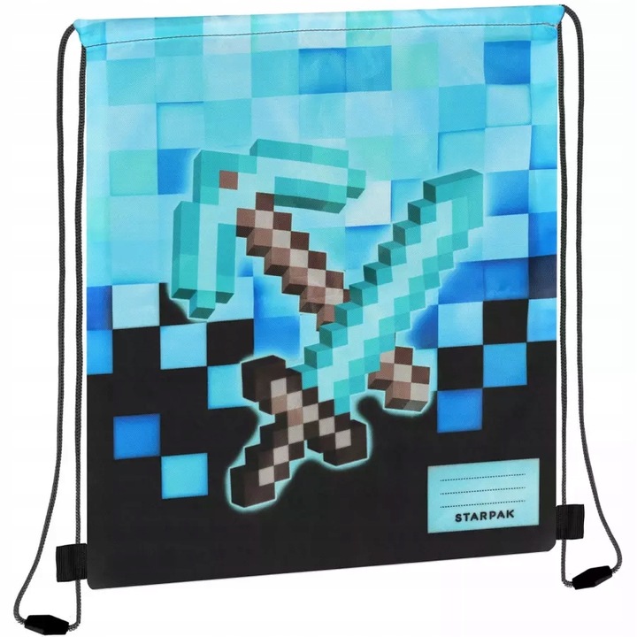 WOREK SZKOLNY PLECAK NA BUTY OBUWIE WF PIKSELE MIECZ KILOF DLA CHŁOPCA