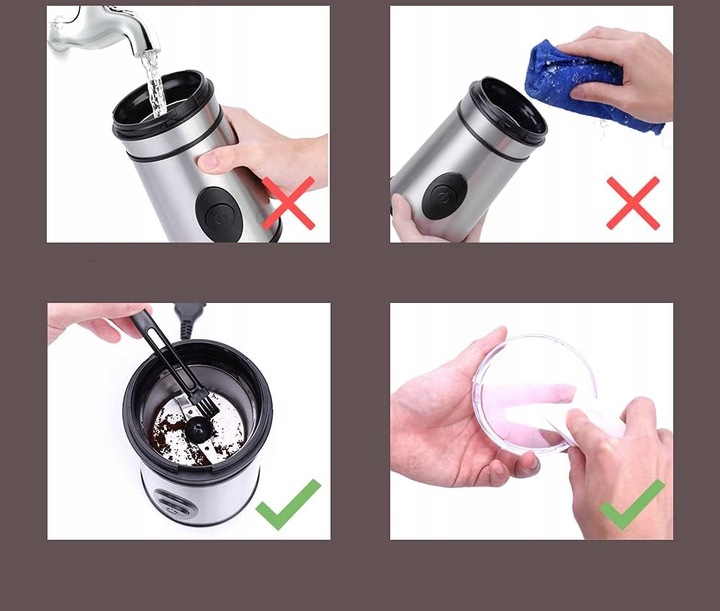 MŁYNEK DO KAWY ELEKTRYCZNY ROZDRABNIACZ DO ZIAREN ZIÓŁ ORZECHÓW ELEHOT