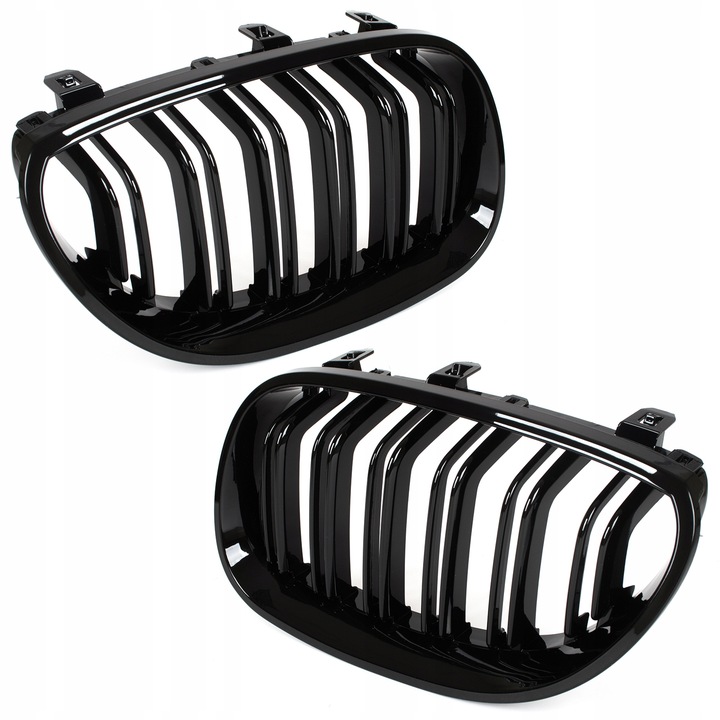 Grill Atrapa Nerki Pakiet Kratka Połysk Czarna do BMW E60 E61 M