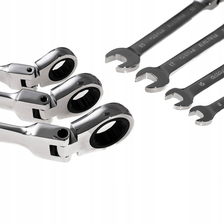 ZESTAW KLUCZY PŁASKO OCZKOWYCH 17 ELEMENTÓW MOCNE KUTE HARTOWANE