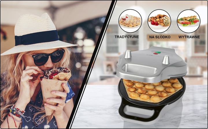 GOFROWNICA PYSZNE GOFRY BĄBELKOWE EGG BUBBLE MAKER