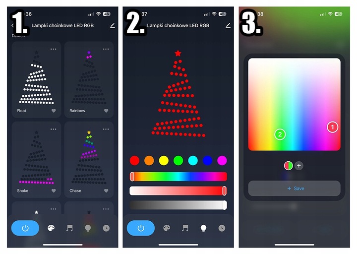 LAMPKI CHOINKOWE 100 LED WIFI SMART TUYA 10M MULTI KOLOR PILOT APLIKACJA