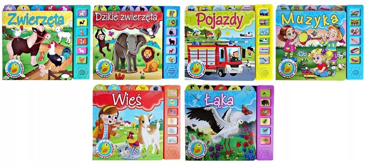 KSIĄŻKA SENSORYCZNA ODKRYWAM DŹWIĘKI ZWIERZĘTA