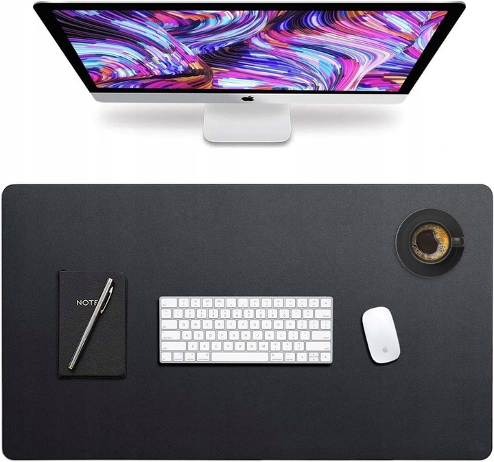 PODKŁADKA POD MYSZ GAMINGOWA NA BIURKO DUŻA 120*60 CM SKÓRA PU