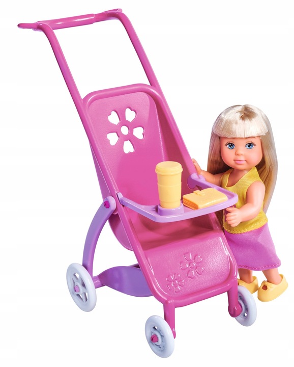 DUŻY ZESTAW 4 LALKI STEFFI W CIĄŻY KEVIN EVI BOBAS WÓZEK SPACERÓWKA + AKC.