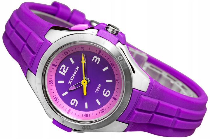 XONIX Analogowy Dziecięcy Zegarek Z Podświetleniem