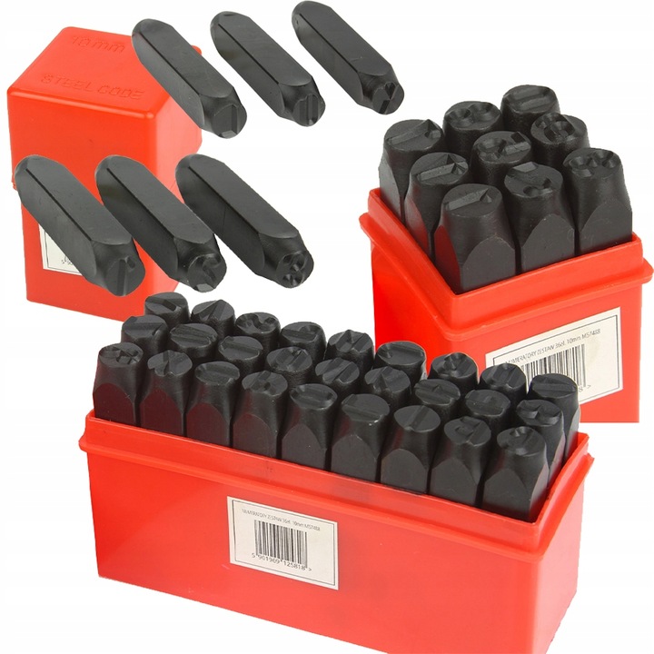 ZNACZNIKI NUMERATORY 36 NUMERATOR LITERY CYFRY 10mm