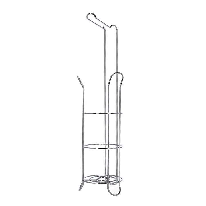 STOJAK TOY na PAPIER toaletowy CHROM zasobnik WC