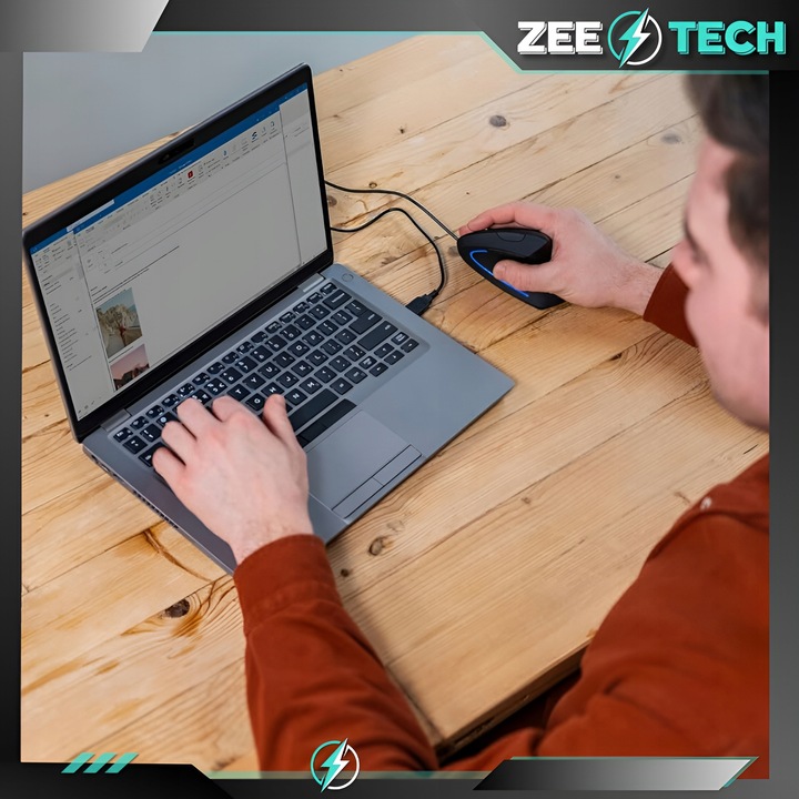 MYSZKA PIONOWA PRZEWODOWA USB WERTYKALNA CICHA DO KOMPUTERA LAPTOPA 3200DPI