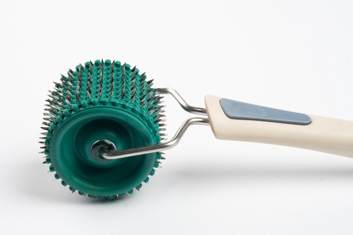 Aplikator LYAPKO WAŁEK z igłami do masażu twarzy ZIELONY + GRATIS