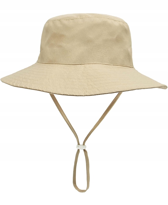 KAPELUSZ LETNI DAMSKI Z DUŻYM RONDEM PRZECIWSŁONECZNY FILTR UPV 50+ BEŻOWY
