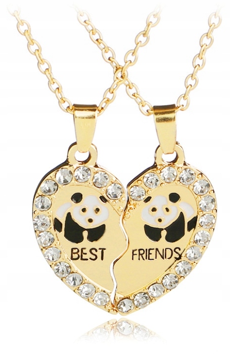 ŁAŃCUSZKI DLA PRZYJACIÓŁEK BFF PRZYJACIÓŁKI PANDA