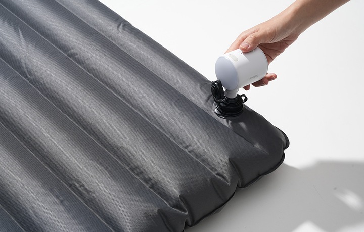 Baseus Mini Kompresor Przenośna Pompka Lampka LED USB-C 230L/min 3500kPA