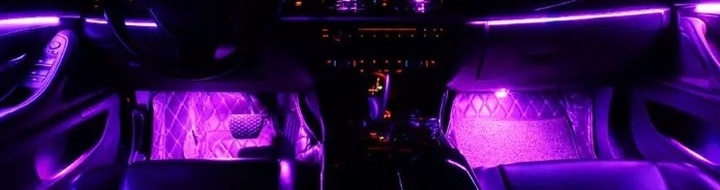 Paski LED 12V - OŚWIETLENIE LEDOWE Ledy wnętrza auta Taśma kabiny samochodu
