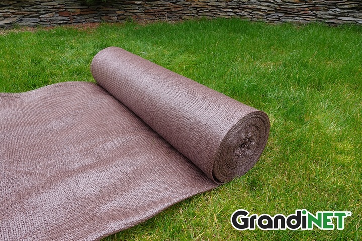 Siatka Osłonowa 1,5x15m 80% Brązowa Przed Wiatrem Sąsiadami Na Panele Płot