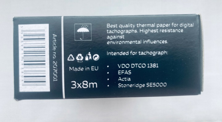 Papier do Tachografów - Tekson - 30 szt