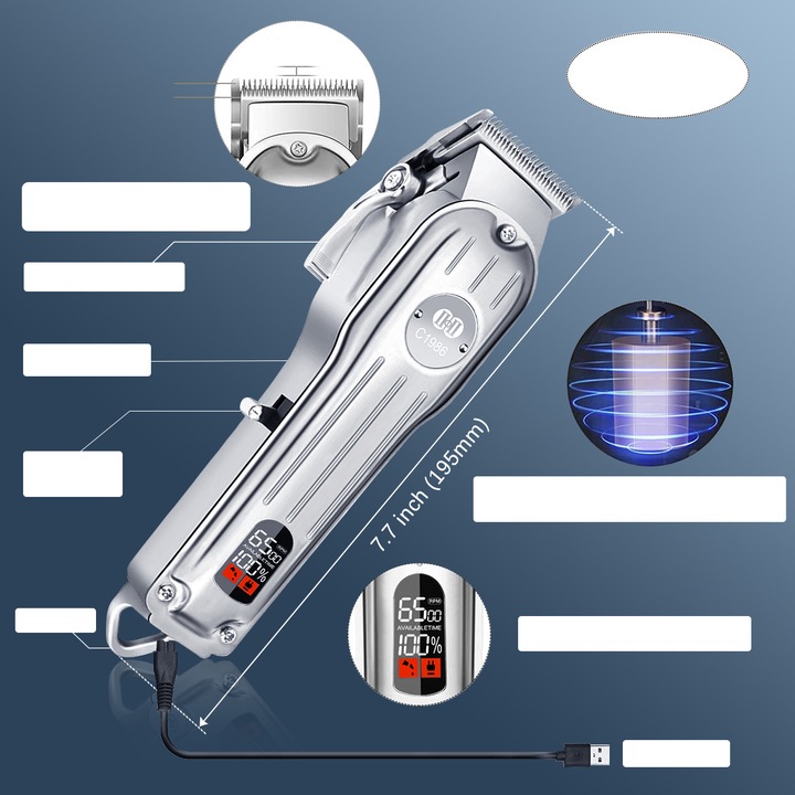 Profesjonalna Maszynka do Strzyżenia Wlosow Zestaw CIICII C1554