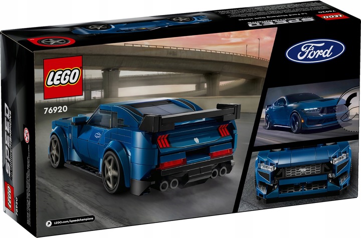 LEGO 76920 Samochód Auto Model FORD MUSTANG DARK HORSE + Torba Prezentowa