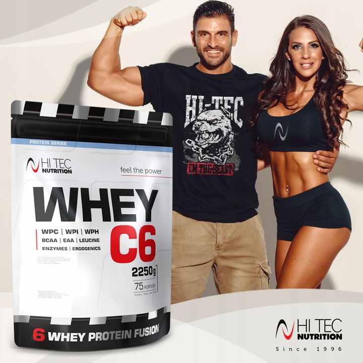 HI TEC Whey C-6 - 2250g BIAŁKO PROTEIN WPI WPH WPC