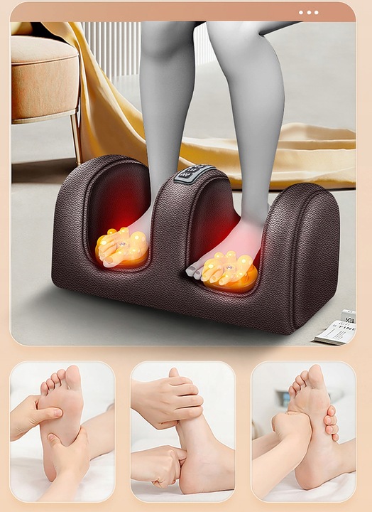 MATERAC MASUJĄCY Mata do masażu + MASAŻER DRENAŻ NÓG ŁYDEK PRESOTERAPIA