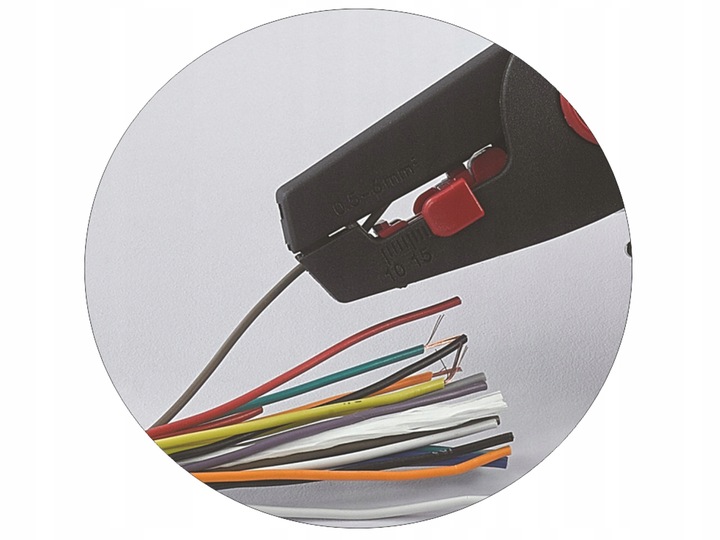 ŚCIĄGACZ IZOLACJI + ZACISKARKA DO TULEJEK 0,5-6mm2