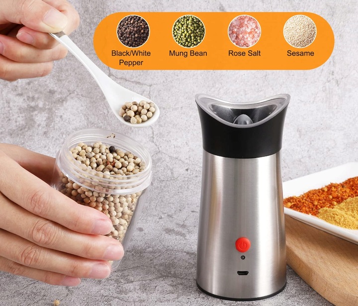 ZESTAW MŁYNKÓW GRAWITACYJNYCH DO PIEPRZU SOLI LED