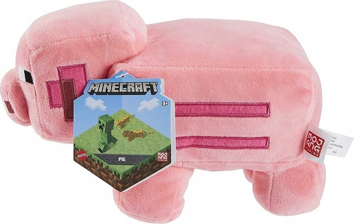 Minecraft Świnka Świnia Maskotka Pluszak Przytulanka Mattel