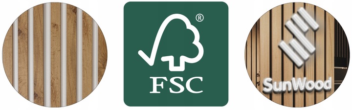 Lamele Ścienne na BIAŁEJ Płycie 275x46 Listwy na Ścianę DĄB PREMIUM Kolory