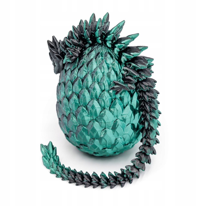 Ruchomy Kryształowy Smok Ze Smoczym Jajem DARKFOREST Rozmiar L