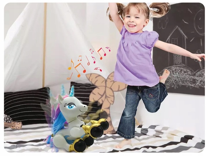 Lexibook Power Jednorożec, Mój magiczny i mądry jednorożec robot z pilotem