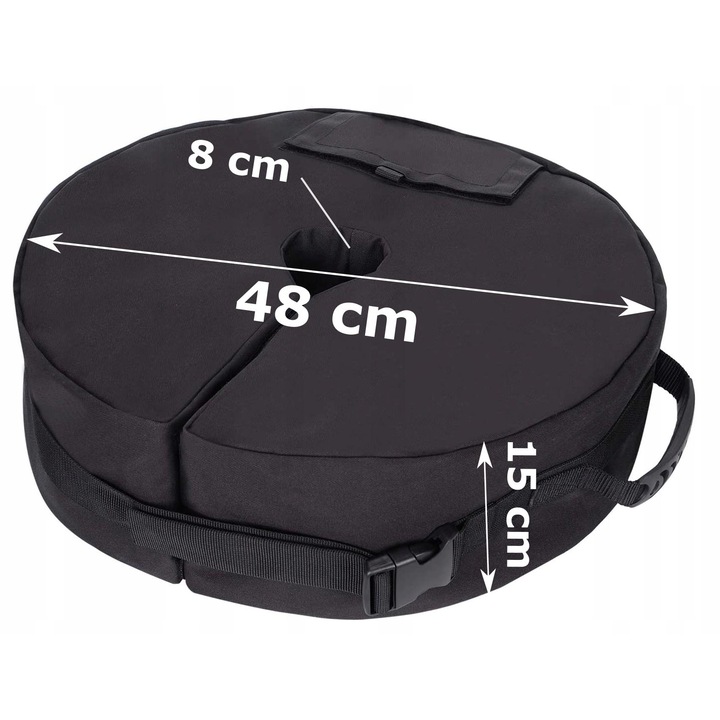 TORBA GRAWITACYJNA DO NAMIOTÓW NA ZEWNĄTRZ KEMPING, PODSTAWA POD PARASOL