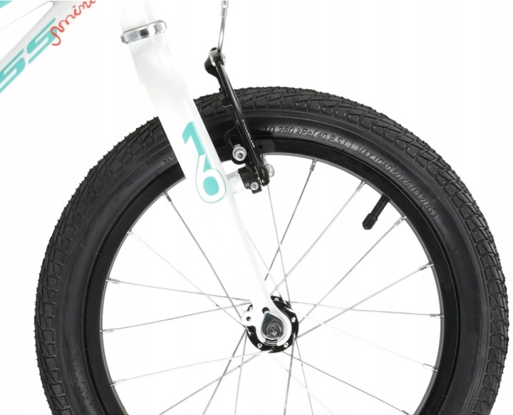 Rower dziecięcy 16" KROSS Mini 3.0 biały seledynowy R24