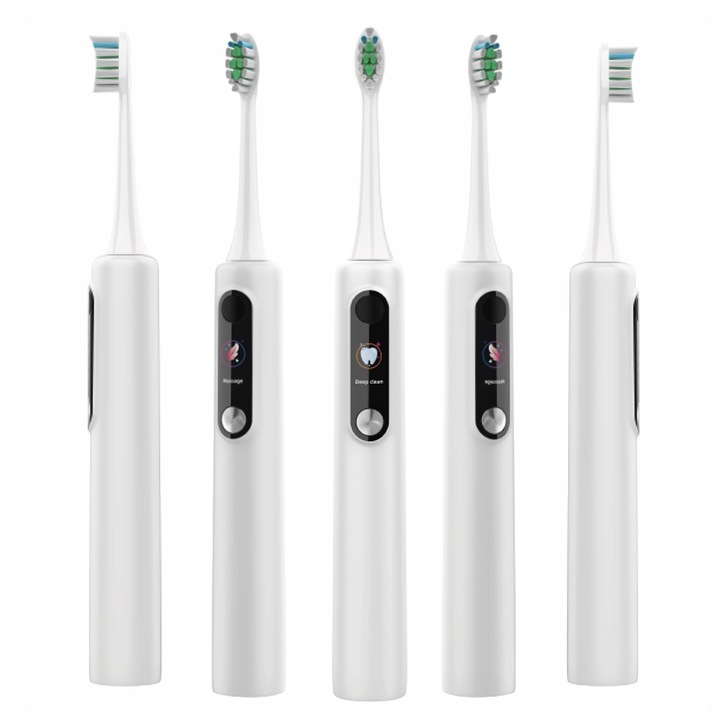 SZCZOTECZKA SONICZNA DO ZĘBÓW ELEKTRYCZNA POLSKIE MENU TRYB INDYWIDUALNY