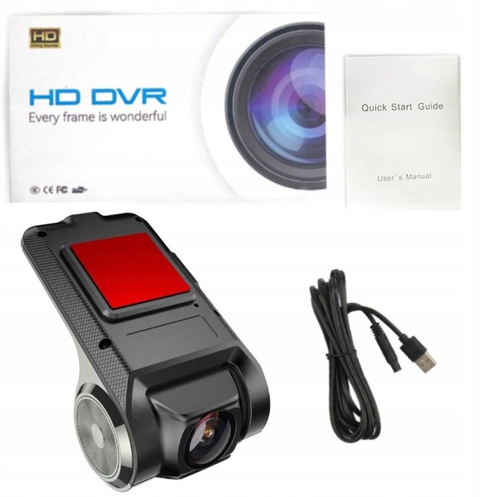 WIDEO REJESTRATOR JAZDY KAMERA SAMOCHODOWA ANDROID ANYTEK DVR HD 1080P ADAS